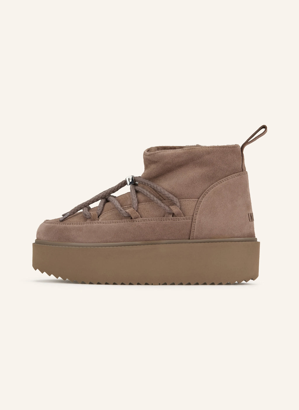 INUIKII Klassische niedrige Plattform Taupe