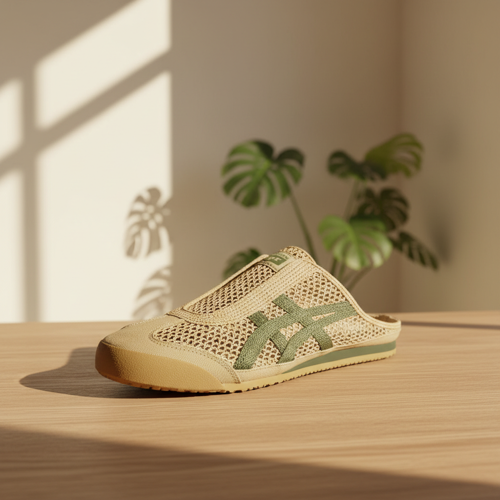Onitsuka Tiger Mexico 66 Sabot Beige Green