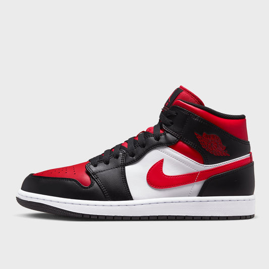 Air Jordan 1 Mid White Black Red