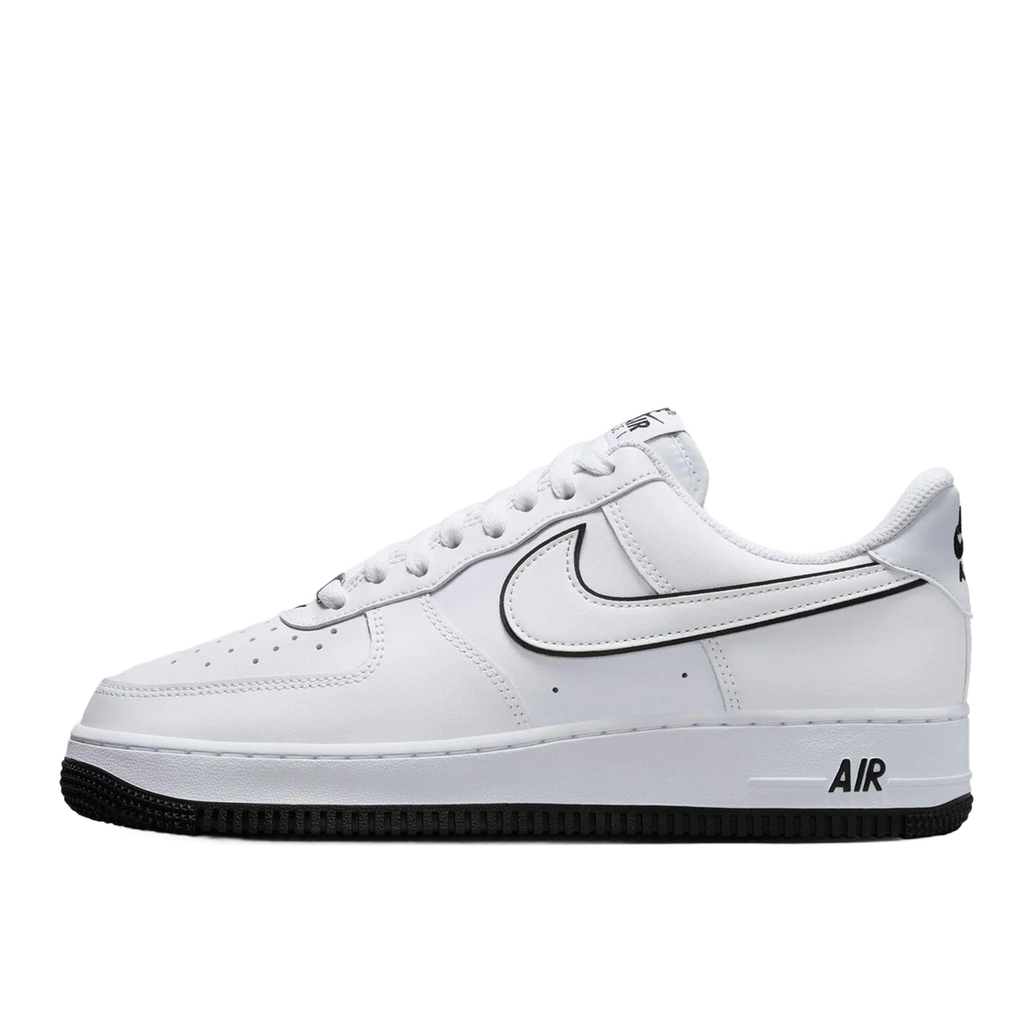 Nike Air Force 1 '07 White Black Outline Swoosh