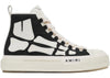 AMIRI Skel Court Hi Black White