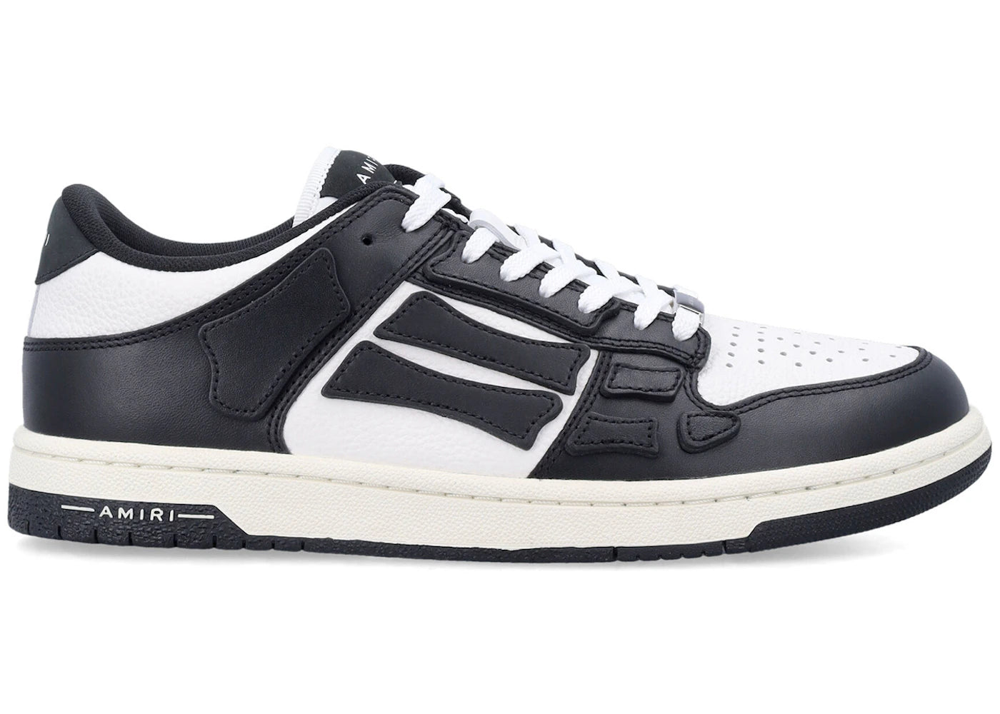 AMIRI Skel Top Low Black White