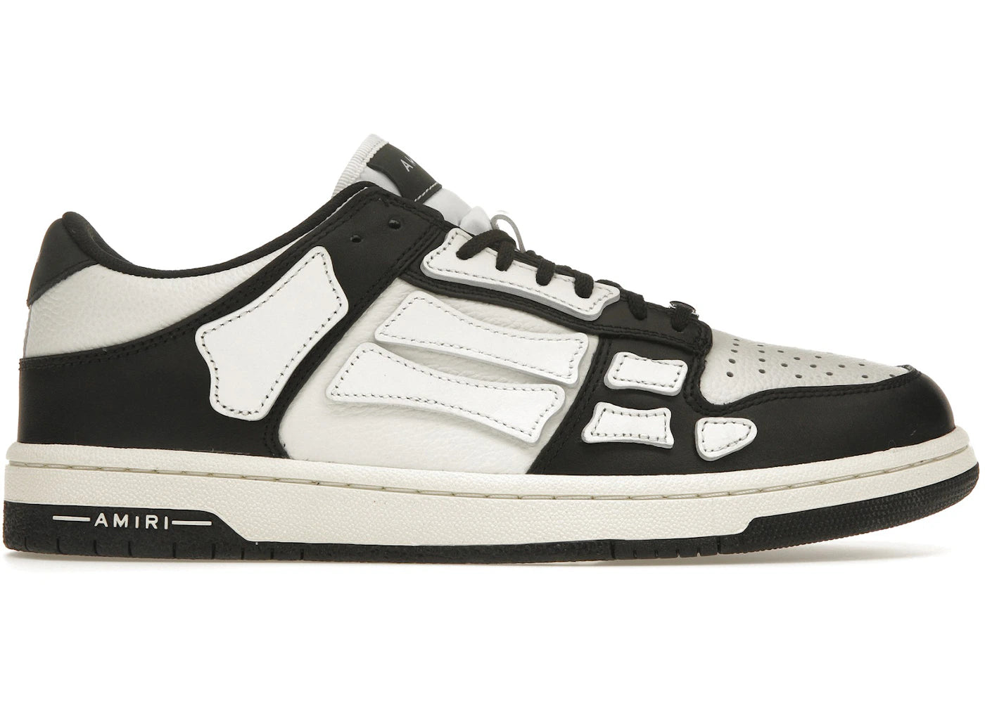 AMIRI Skel Top Low Schwarz Weiß