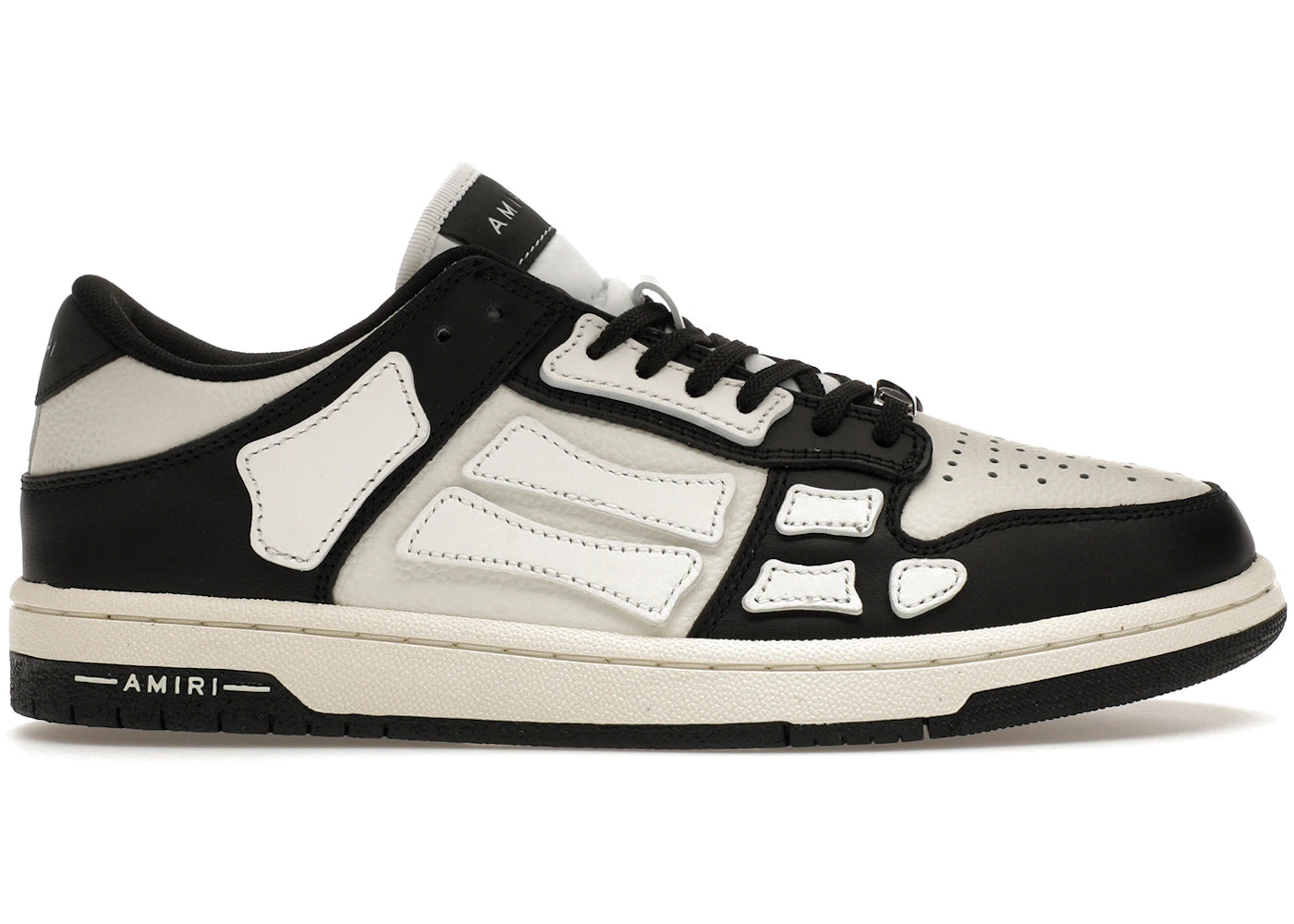 AMIRI Skel Top Low Schwarz Weiß