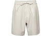 Shorts en cuir vegan AMIRI beiges