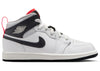 Jordan 1 Mid Summit White Infrared Black