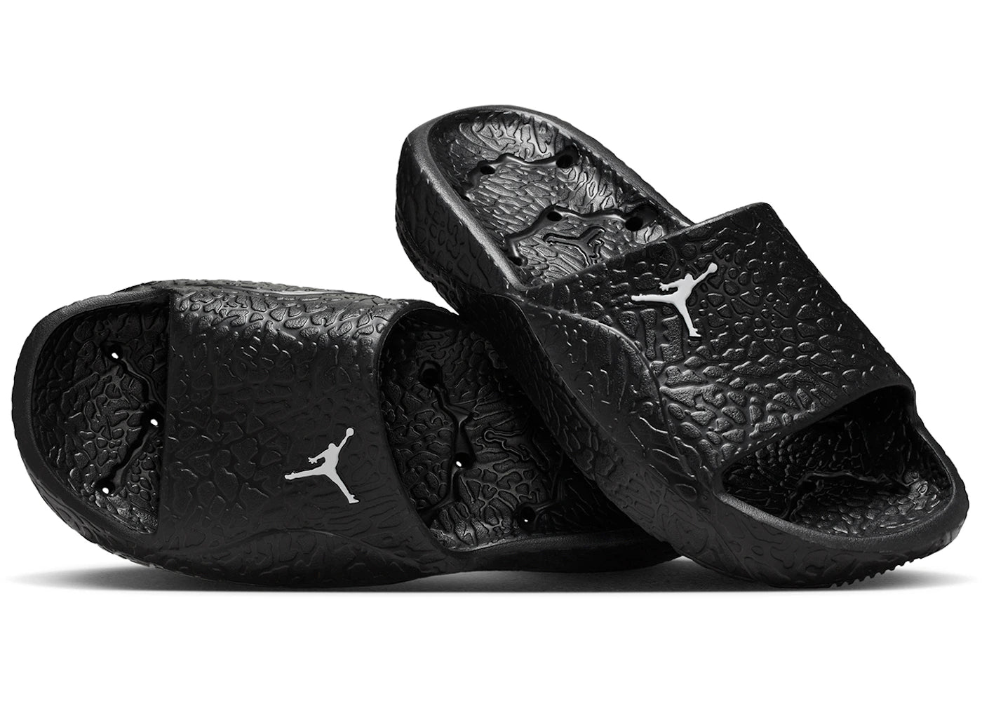 Jordan Franchise Duschschlappen Schwarz Weiß