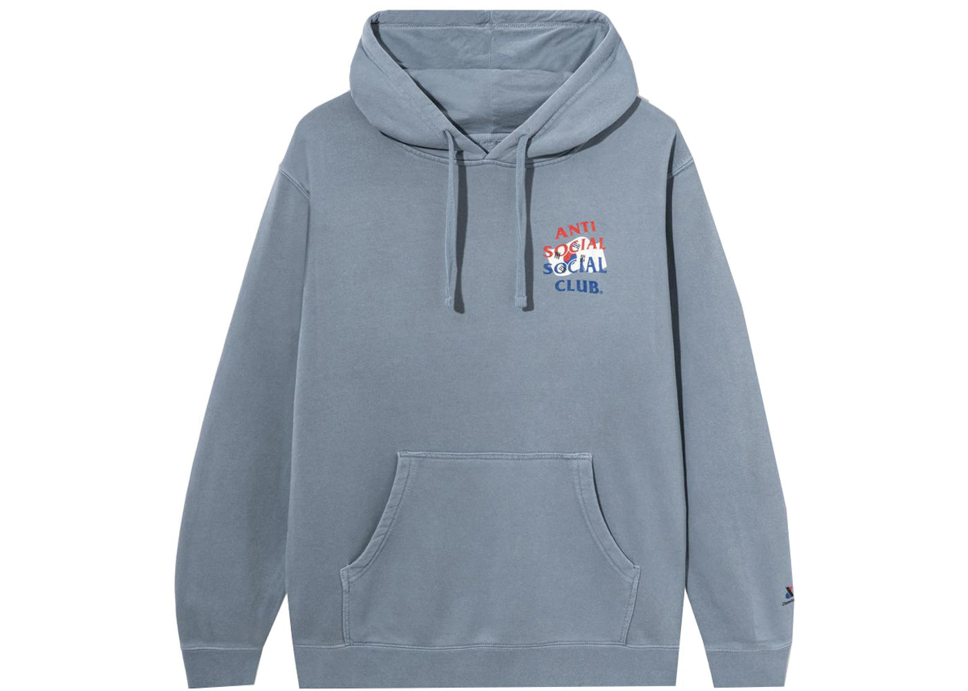 Anti Social Social Club x Case Study Flaggen-Hoodie Blau