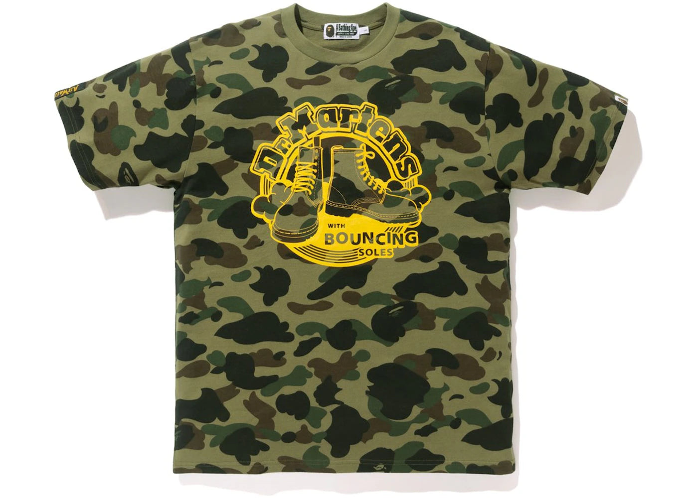 T-shirt BAPE X DR.MARTENS 1st Camo vert