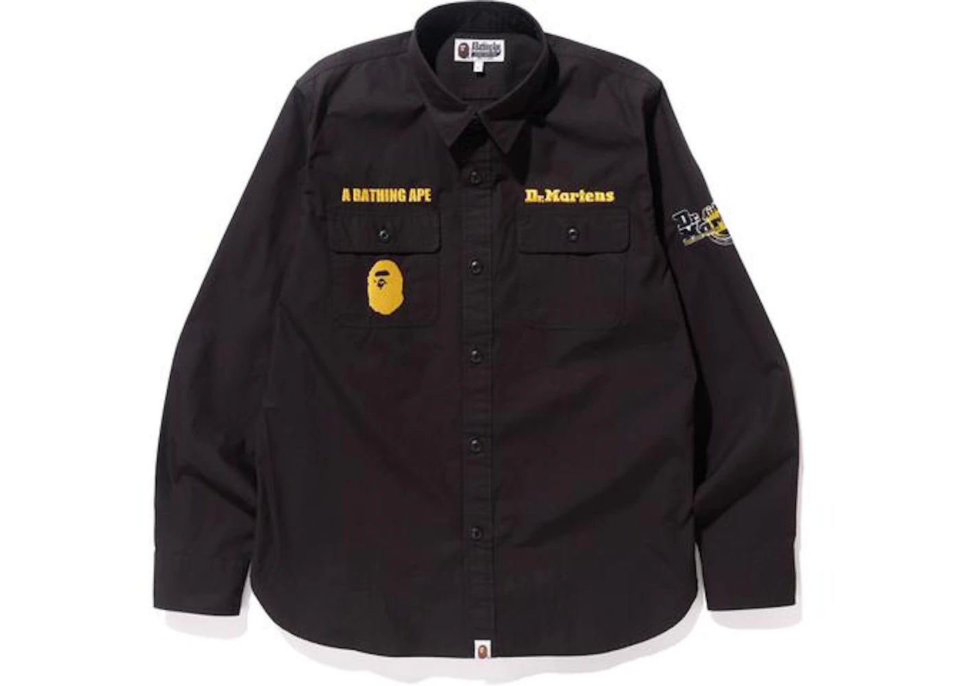 BAPE X DR.MARTENS Work Shirt Chemise Noire