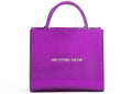 Brandon Blackwood InchEnd Systemic Racism Inch ESR Tote Cuir Vegan Violet Métallisé