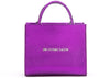 Brandon Blackwood InchEnd Systemic Racism Inch ESR Tote Cuir Vegan Violet Métallisé