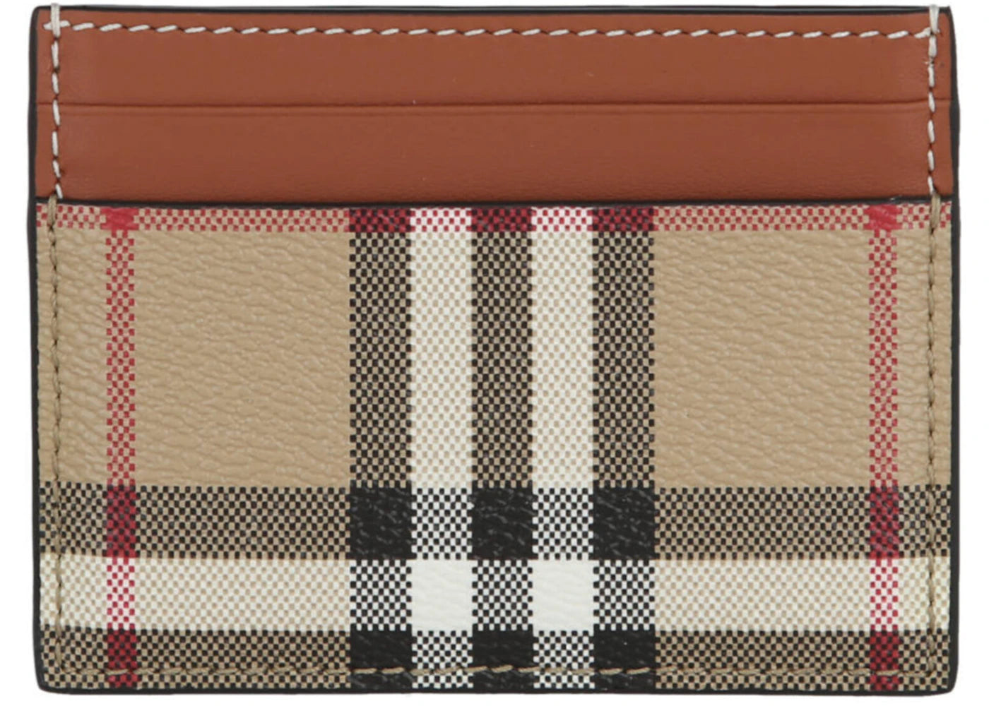 Burberry Kartenetui mit Karomuster, Archivbeige