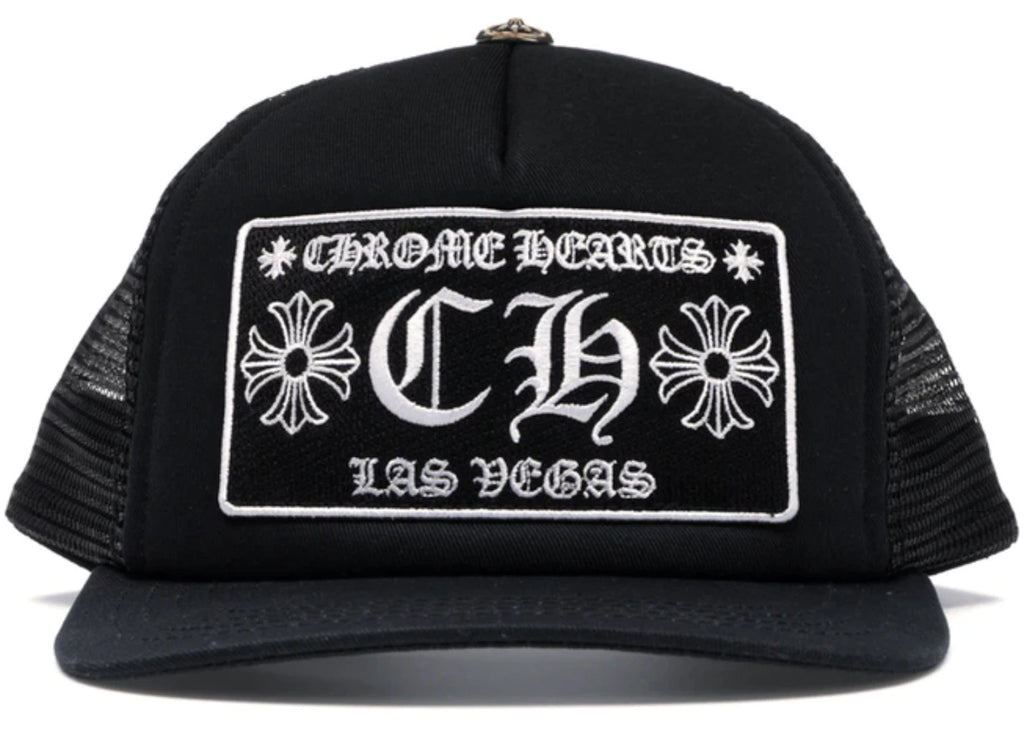 Chrome Hearts CH Las Vegas Trucker-Cap Schwarz/Schwarz