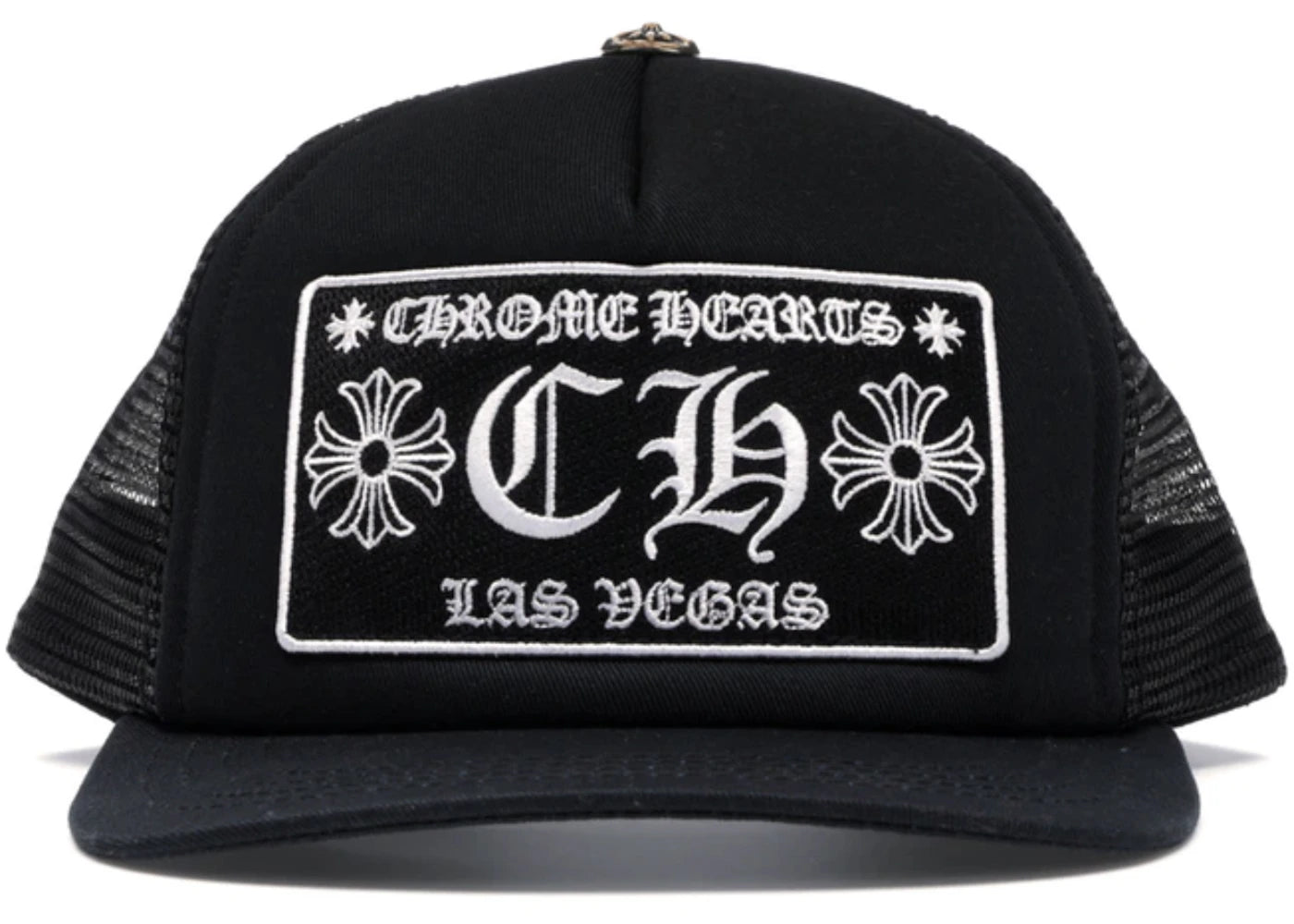 Chrome Hearts CH Las Vegas Trucker-Cap Schwarz/Schwarz