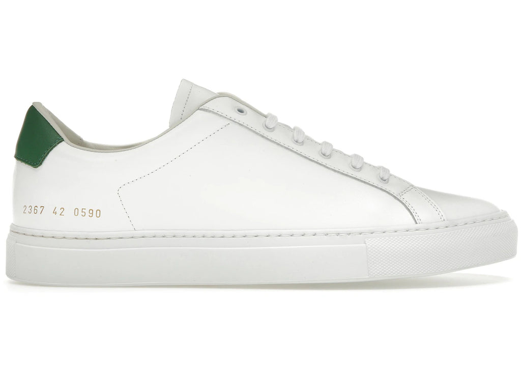 Common Projects Retro Low Blanc Vert