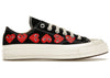 Converse Chuck Taylor All Star 70 Ox Comme des Garcons PLAY Multi-Heart Schwarz
