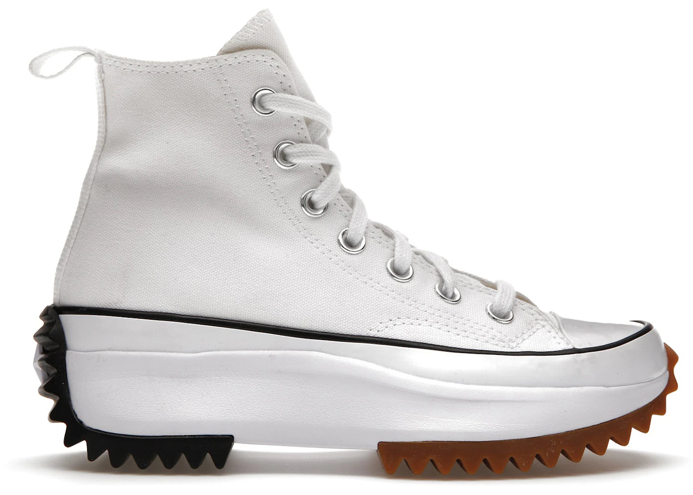Converse Run Star Hike Hi Blanc Noir Gomme