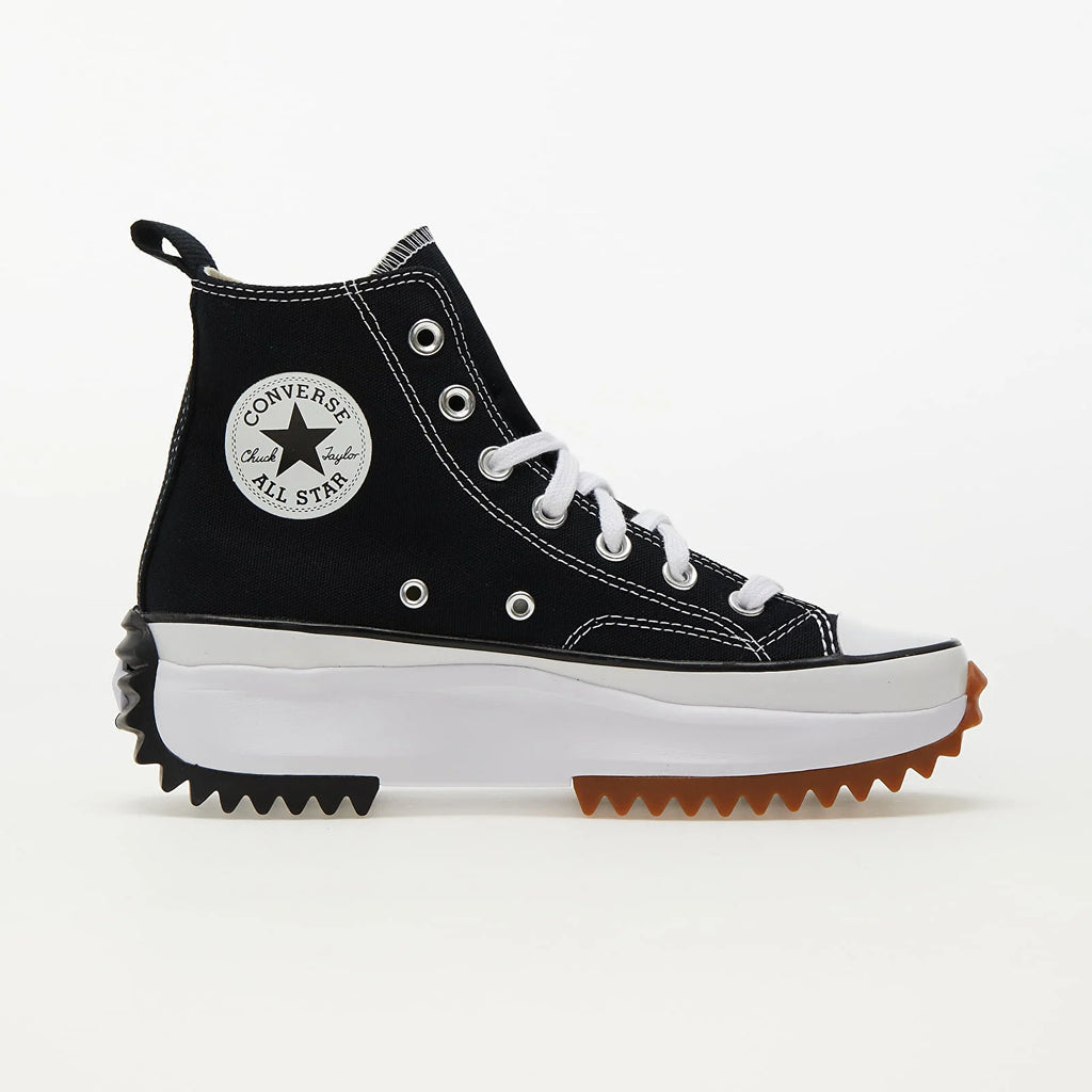 Converse Run Star Hike Hi Noir Blanc Gomme