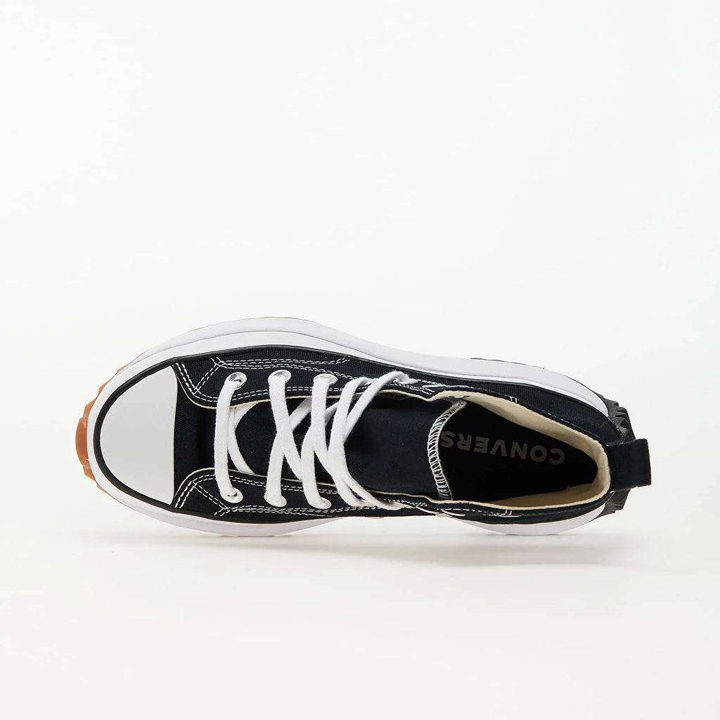 Converse Run Star Hike Hi Noir Blanc Gomme