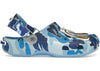 Crocs Classic Clog A Bathing Ape ABC Camo Blau