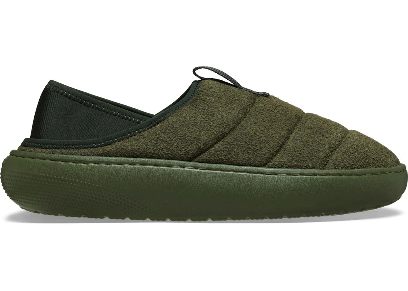 Crocs Classic Vegan Suede Moc Army Green
