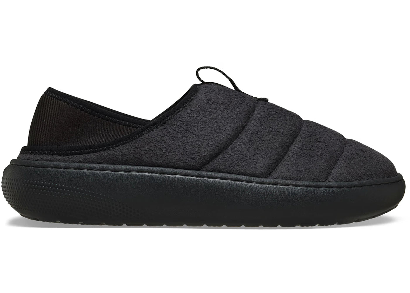 Crocs Classic Vegan Suede Moc Schwarz
