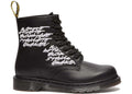 Dr. Martens 1460 Futura Laboratories Besticktes schwarzes Leder