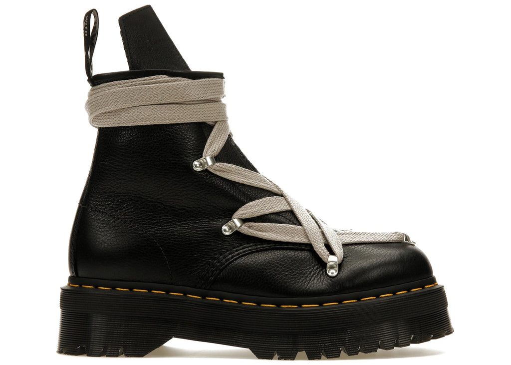 Dr. Martens 1460 Quad Ledersohle Pentagramm-Schnürstiefel Rick Owens Schwarz
