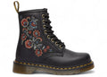 Dr. Martens 1460 Vonda Genix Bottines à lacets en cuir Nappa brodé motif floral Tavern noir