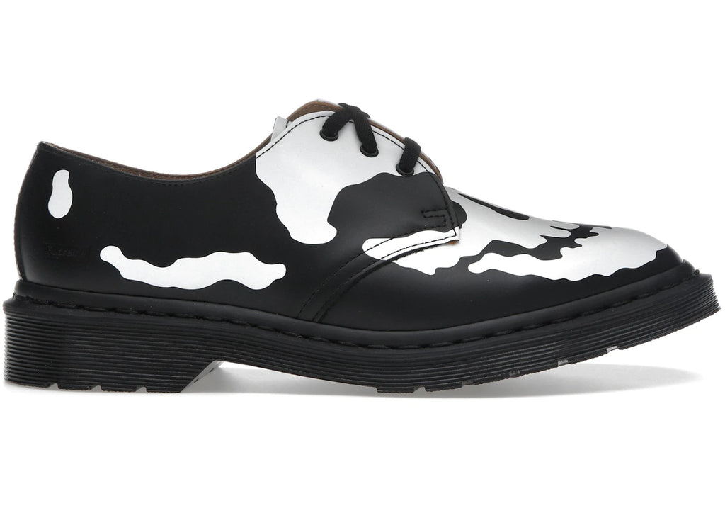 Dr. Martens 1461 3-Eye Schuh Supreme Skull Schwarz Weiß