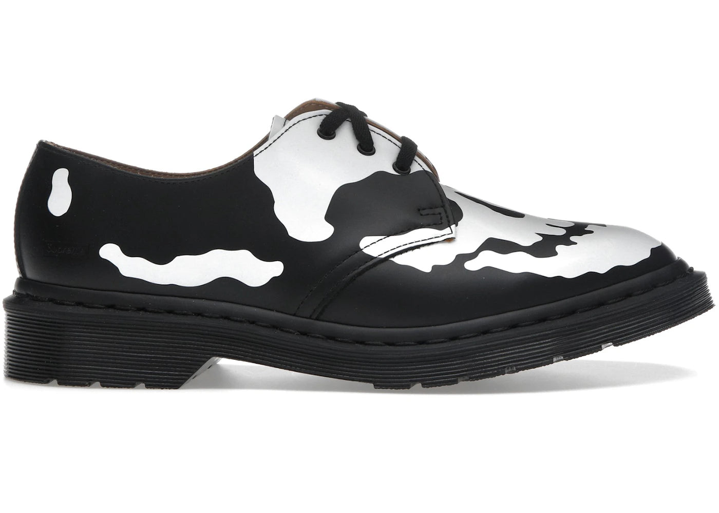 Dr. Martens 1461 3-Eye Schuh Supreme Skull Schwarz Weiß