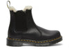 Dr. Martens 2976 Leonore Wyoming Chelsea-Boot mit Kunstfellfutter, Schwarz