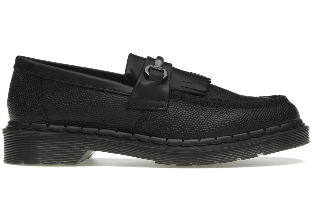 Dr. Martens Adrian Snaffle Pebble Grain Leather Kiltie Loafer Black