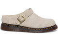Dr. Martens Isham Slingback-Pantoletten aus Wildleder mit Kunstfellfutter in Taupe