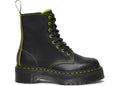 Dr. Martens Jadon II Leather Platform Star Boot Black Yellow