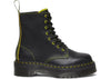 Dr. Martens Jadon II Leather Platform Star Boot Black Yellow