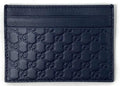 Gucci Card Case Microguccissima  Navy Blue