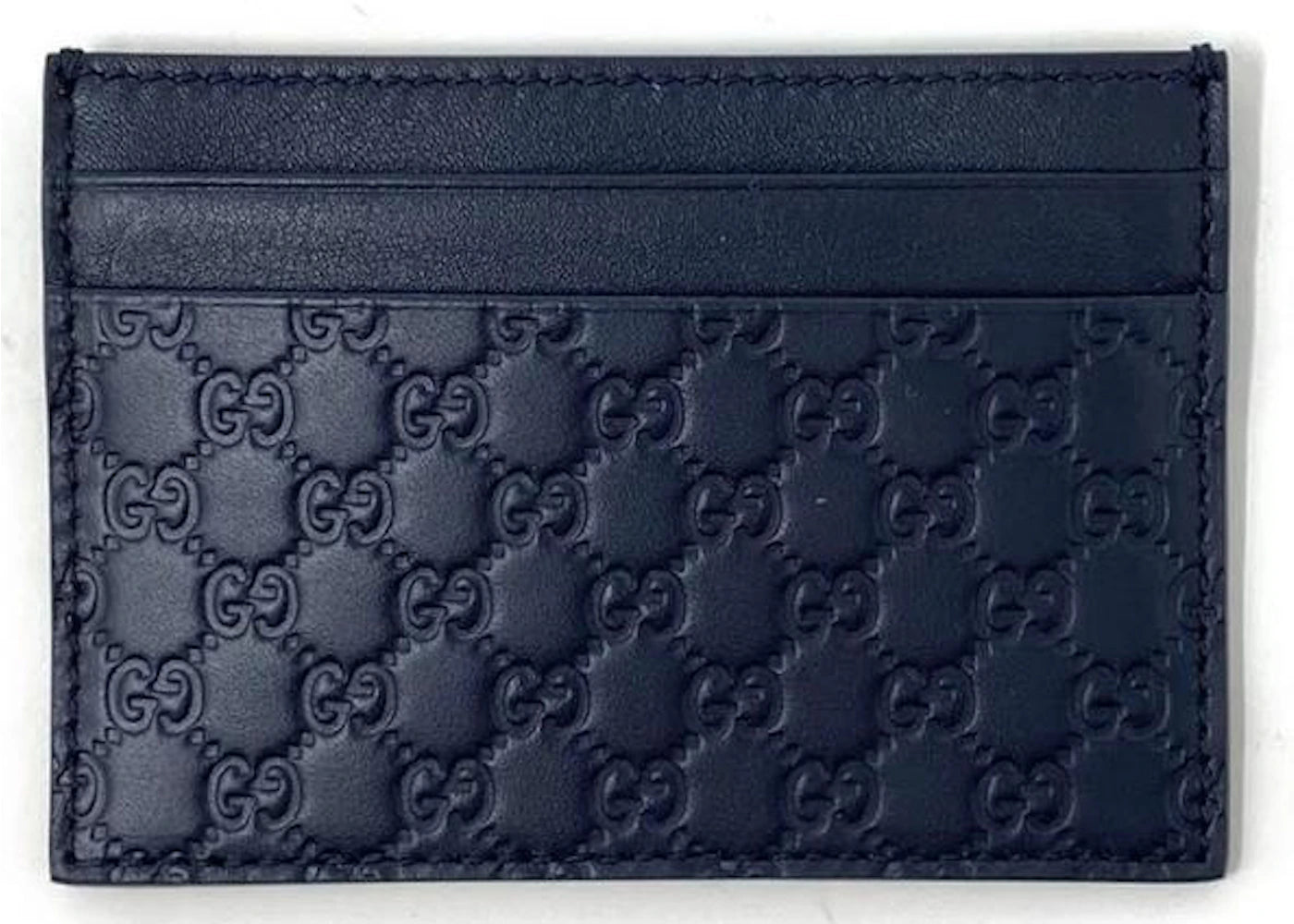 Gucci Card Case Microguccissima  Navy Blue