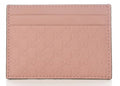 Gucci Card Case Microguccissima  Soft Pink