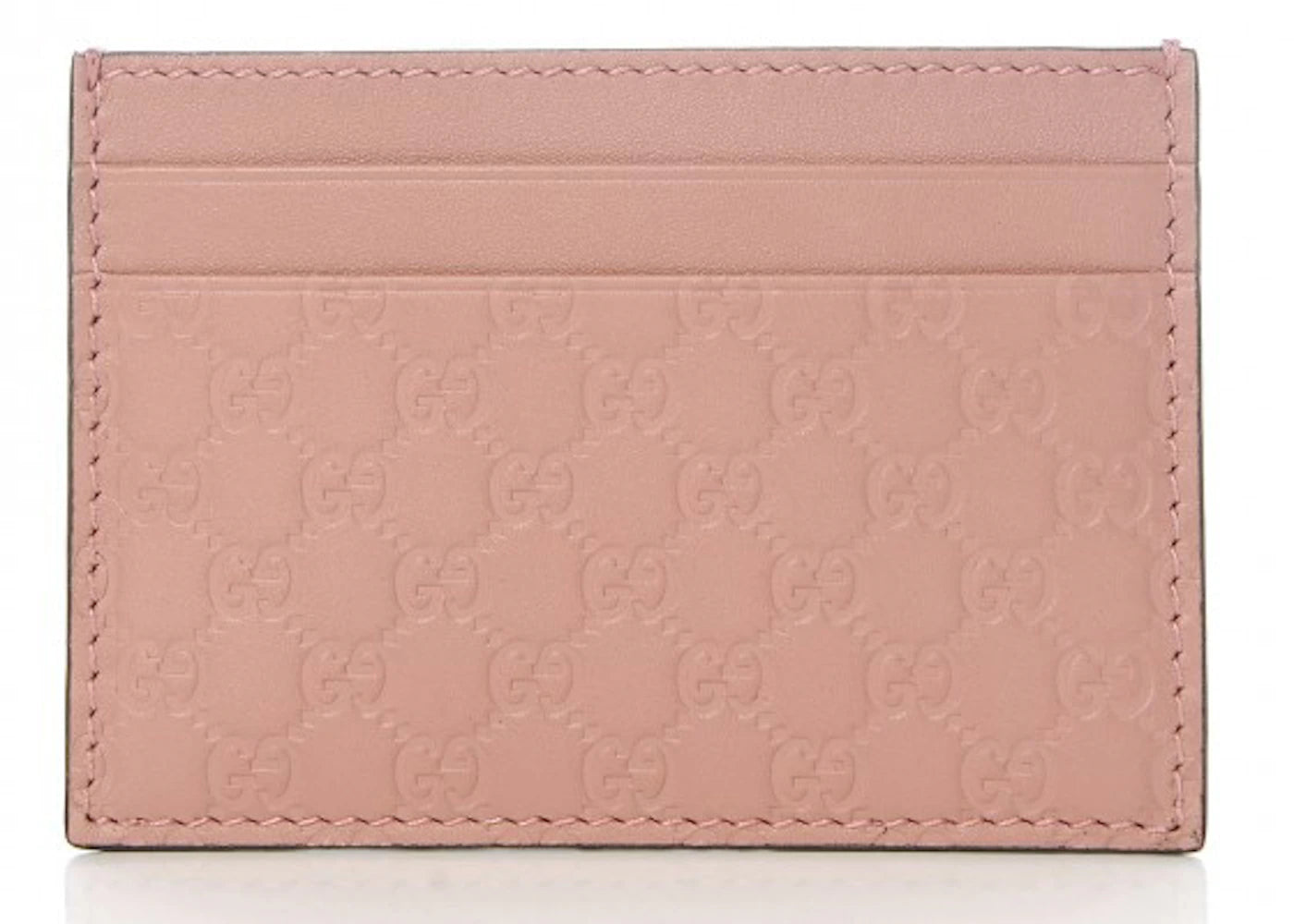 Gucci Card Case Microguccissima  Soft Pink
