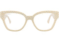Gucci Cat Eye-Frame Recycled Acetate Sunglasses Ivory Ivory Transparent