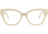 Gucci Cat Eye-Frame Recycled Acetate Sunglasses Ivory Ivory Transparent