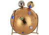 Gucci Crystal-Embellished Sphere Clutch Gold