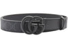 Gucci GG Supreme Black Buckle Belt Black