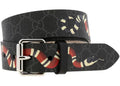Gucci Kingsnake Print Belt Black/Red