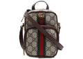 Gucci Ophidia GG Supreme Shoulder Bag Beige Ebony