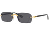 Lunettes de soleil Gucci sans monture dorées