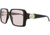 Gucci Square-Frame Injection Sunglasses Black Black Pink