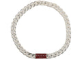 Gucci Markenzeichen Emaille-Kette Silber